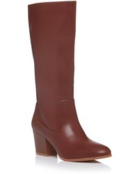 Dune Tallulah Boots Block Heeled Knee 