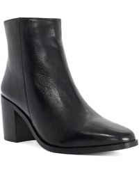 Dune - Purl Mid Height Block Heel Ankle Boots - Lyst
