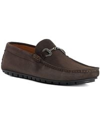 Dune - Brackon Snaffle Trim Suede Loafers - Lyst