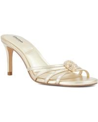 Dune - Masson Embellished Heeled Mules - Lyst