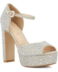 Dune - Myans Block-Heel Platform Sandals - Lyst