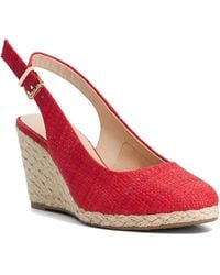 Dune - Capable Leather Jute Wedge Heel Sandals - Lyst