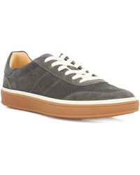 Dune - Tony Wf Wide Fit Suede Lace-Up Trainers - Lyst