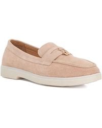 Dune - Grinning Suede Slip On Loafers - Lyst