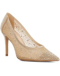 Dune - Brightest Mesh Diamante Court Shoes - Lyst