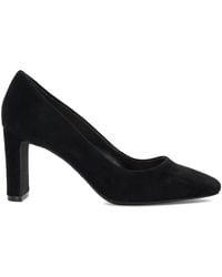 Dune - Wf Arriving Wide Fit High Block Heel Court Shoes - Lyst