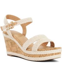 Dune - Kipling Cork Wedge Sandals - Lyst