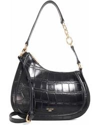 Dune - Directional Leather Chain Detail Shoulder Bag - Lyst