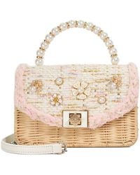 Dune - Blooms Beaded Handle Embellished Cross Body Bag - Lyst