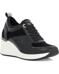 Dune - Eloisa Lace-Up Wedge Trainers - Lyst