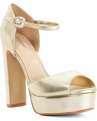 Dune - Myans Block-Heel Platform Sandals - Lyst