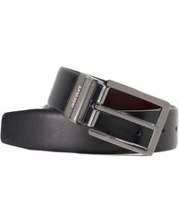 Dune - Opra Reversible Leather Belt - Lyst
