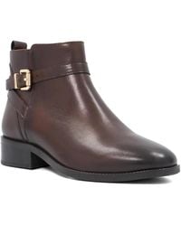 Dune - Wf Pali Buckle-Detail Ankle Boots - Lyst
