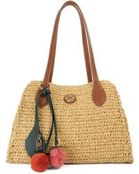 Dune - Devotedly Raffia Double Grab Handle Tote Bag - Lyst