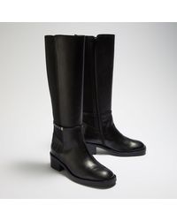 Dune - Tippit Block-Heel Knee-High Boots - Lyst