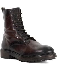 Dune - Patley Leather Lace-Up Ankle Boots - Lyst
