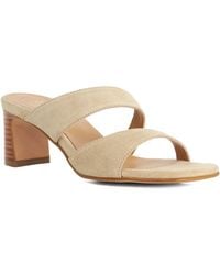 Dune - Jaeda Suede Block Heel Mules - Lyst