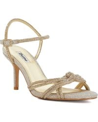Dune - Marvelous Diamante Detail Heeled Sandal - Lyst