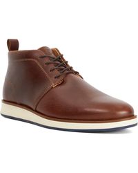 Dune - Smoky Casual Leather Lace-Ups - Lyst