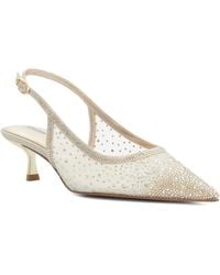 Dune - Cirelle Embellished Slingback Court Shoes - Lyst