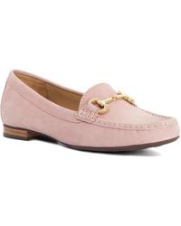 Dune - Glenniee Suede Snaffle Trim Loafers - Lyst
