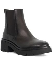 Dune - Padelle Block-Heel Ankle Boots - Lyst