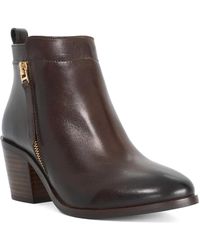 Dune - Paicing Block Heel Side Zip Boots - Lyst