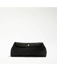 Dune - Encourage Woven Clutch With Cross Body Strap Bag - Lyst