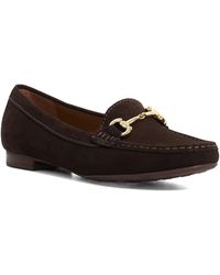 Dune - Glenniee Suede Snaffle Trim Loafers - Lyst