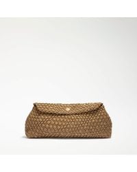 Dune - Encourage Woven Clutch With Cross Body Strap Bag - Lyst