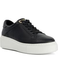 Dune - Evienne Leather Lace-Up Chunky Trainers - Lyst