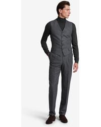 dunhill - Luxury Melange Wool Cashmere Flannel Single Breasted Waistcoat - Lyst