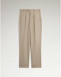 dunhill - Herren Luxury Hose Aus Baumwolle Und Seide Mit Fischgrätenmuster Und Einzelner Bundfalte - Lyst
