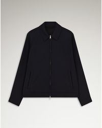 dunhill - Herren Luxury Blouson Aus Wolle Und Seide Mit Spitzem Kragen - Lyst