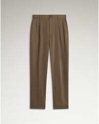 dunhill - Herren Luxury Chinohose Aus Elastischem Baumwolltwill Mit Doppelter Bundfalte - Lyst