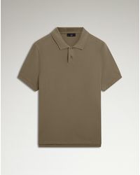 dunhill - Luxury Cotton Silk Pique Short Sleeve Polo - Lyst
