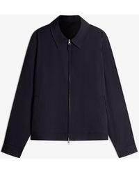 dunhill - ' Luxury Wool Silk Point Collar Blouson - Lyst