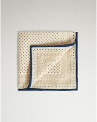dunhill - Luxury Silk Micro Diamond Neats Screen Printed Pocket Square - Lyst
