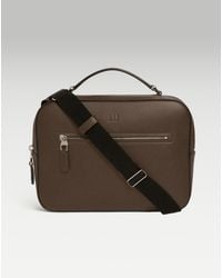 dunhill - Luxury Leather Cadogan Top Handle Messenger Bag - Lyst
