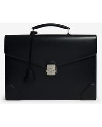 dunhill - Luxury Leather Eltham Lock Single Flap Document Case - Lyst