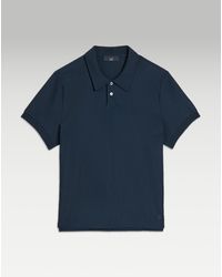 dunhill - Luxury Ad Cypher Cotton Pique Short Sleeve Polo - Lyst