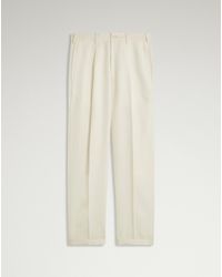 dunhill - Herren Luxury Chinohose Aus Baumwoll-Woll-Mohair-Twill Mit Einzelner Bundfalte Und Spitz Zulaufendem Bein - Lyst