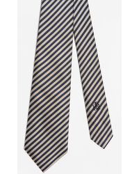 dunhill - Luxury Silk Herringbone Stripe Woven Tie - Lyst