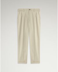 dunhill - Herren Luxury Chinohose Aus Elastischem Baumwolltwill Mit Doppelter Bundfalte - Lyst