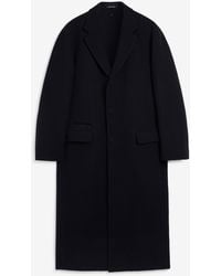 dunhill - Luxury Double Face Wool Cashmere Chesterfield Coat With Warmer - Lyst