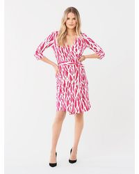 Diane von Furstenberg New Julian Two Silk-jersey Wrap Dress - Pink