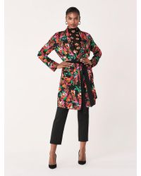 Diane von Furstenberg Valeria Stretch-georgette Smoking Jacket - Black