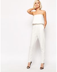 lavish alice white playsuit