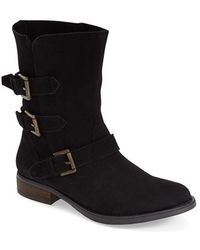 steve madden flat suede boots