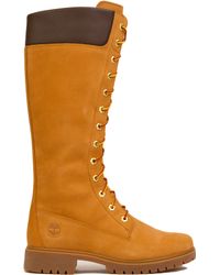 knee high timberland style boots